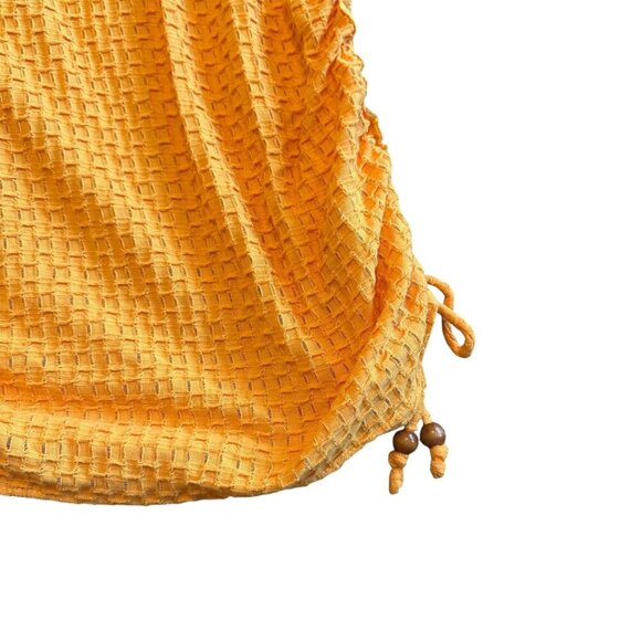 Free People Beach Orange Short Sleeve Stretch Dress Swim Coverup Size XS NWT - Picture 3 of 11